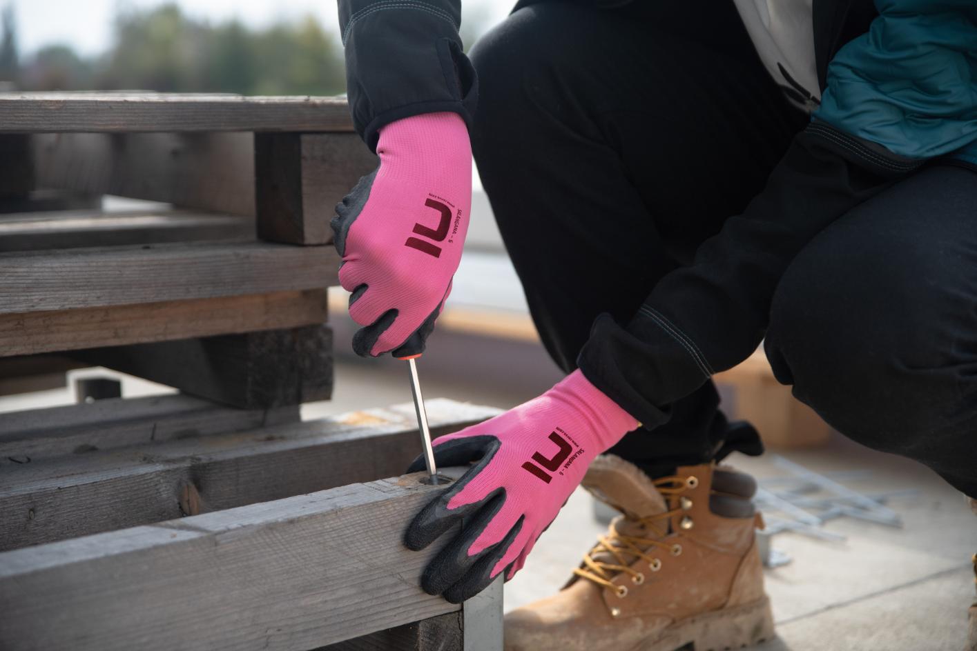 Manusi roz, marimea 8