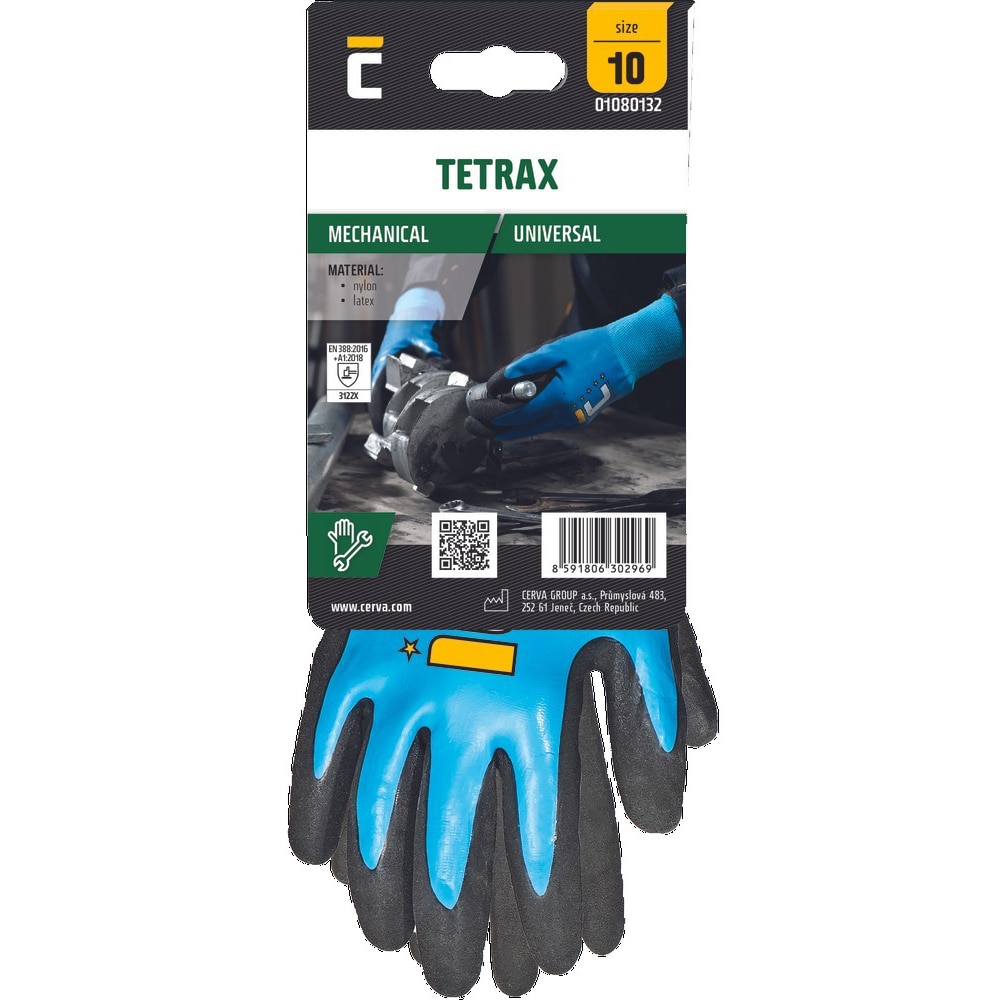 Manusi de protectie CERVA, marimea 10, albastru