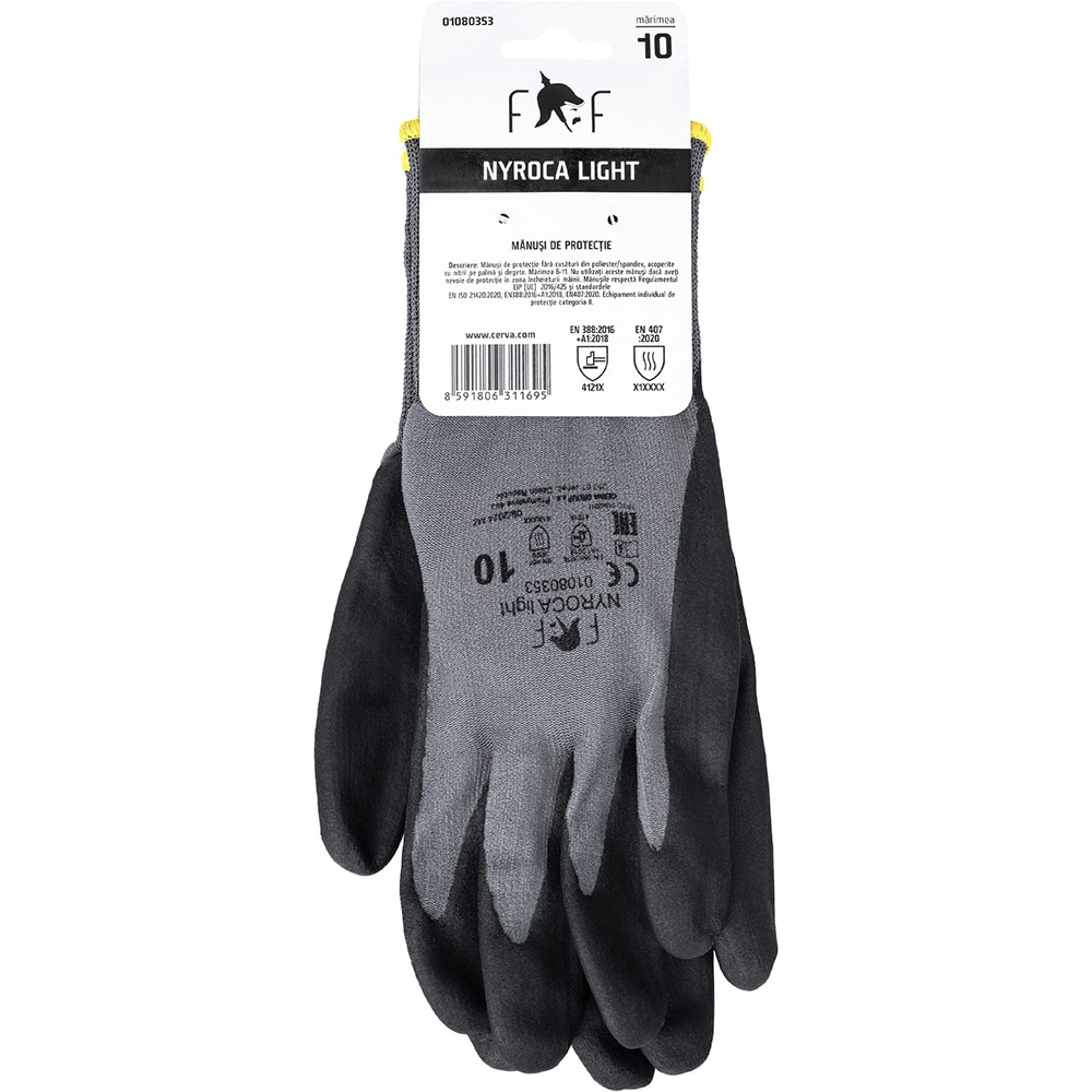 Manusi de protectie CERVA, marimea 9, gri
