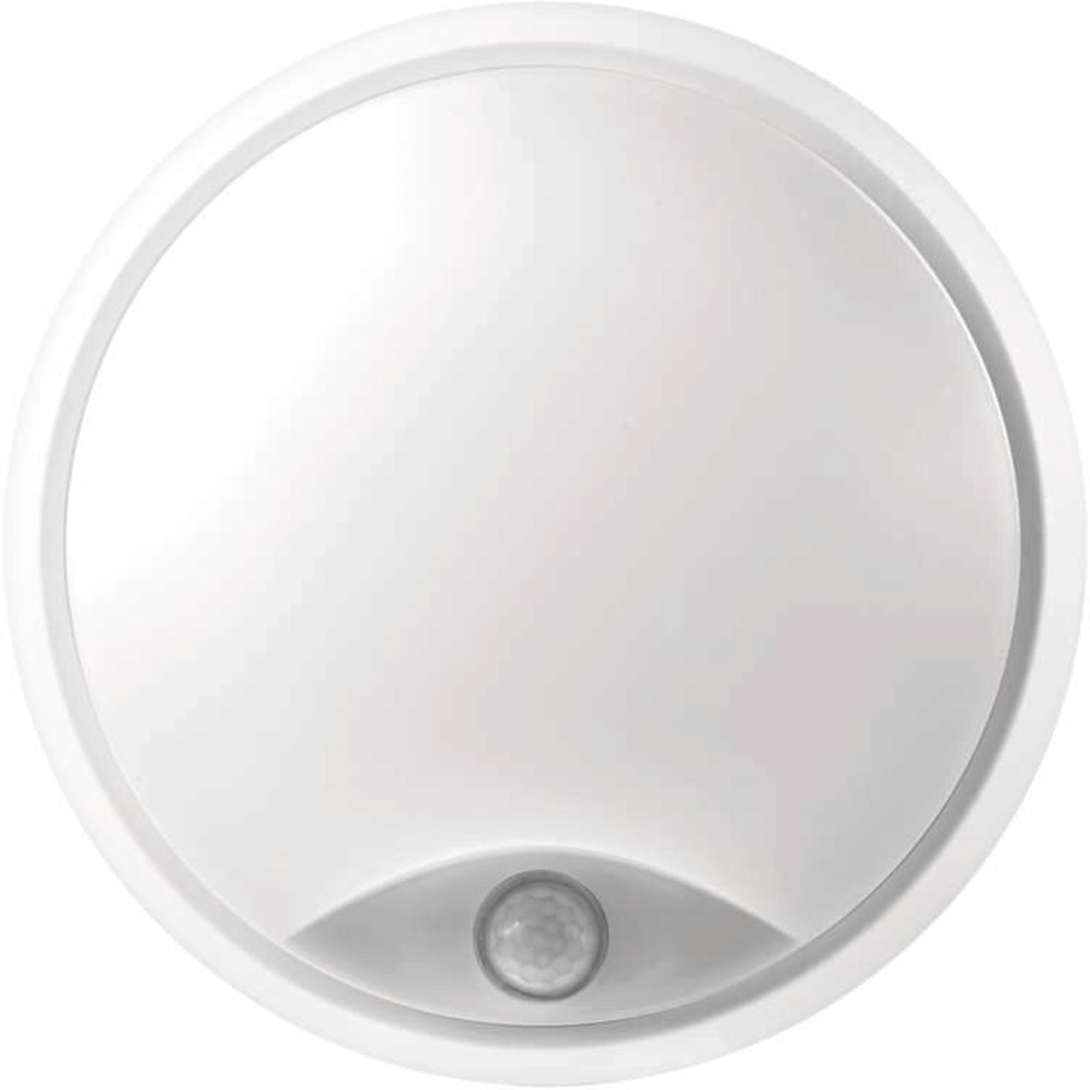 Aplica LED exterior Emos EM-ZM3231, 14W, 1100lm, 4000K, IP54, senzor de miscare, alb-negru