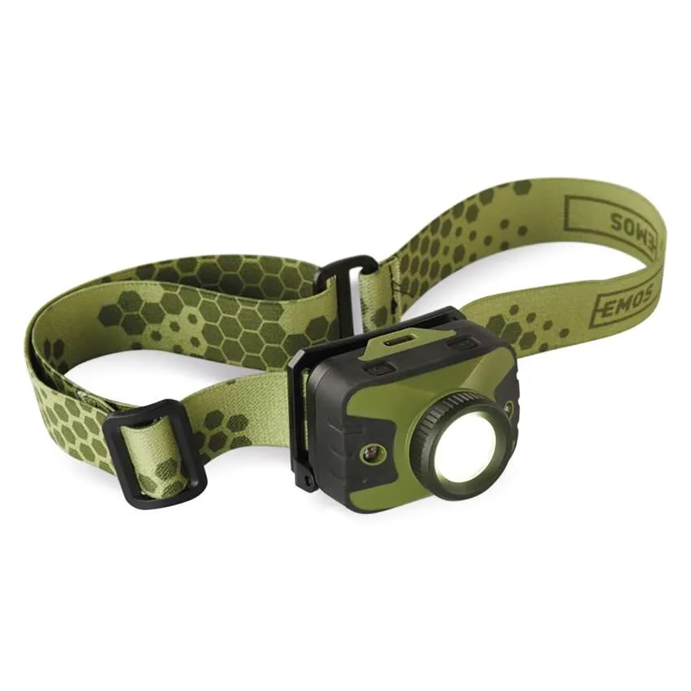 Lanterna LED PROMELEK, 330lm, 3AAA, verde inchis