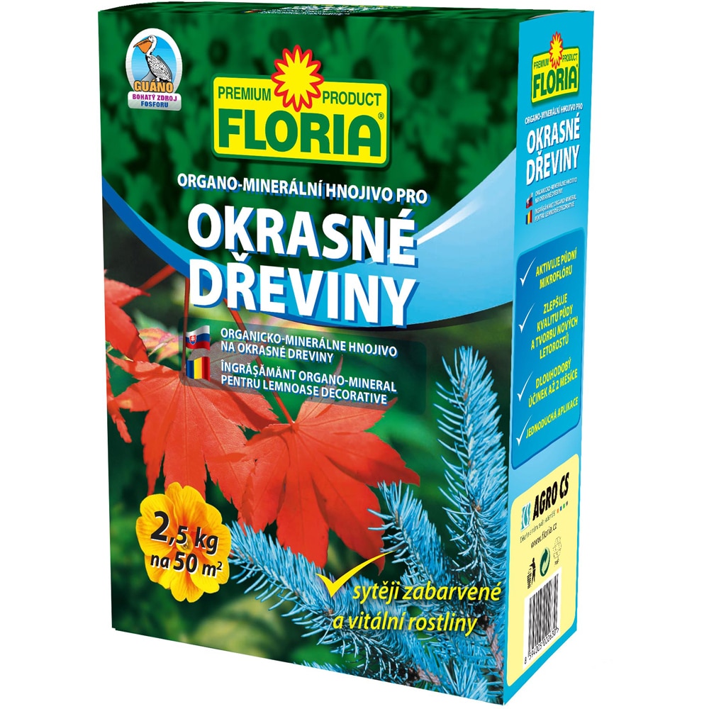 Ingrasamant organic pentru arbusti decorativi FLORIA, 2.5 kg
