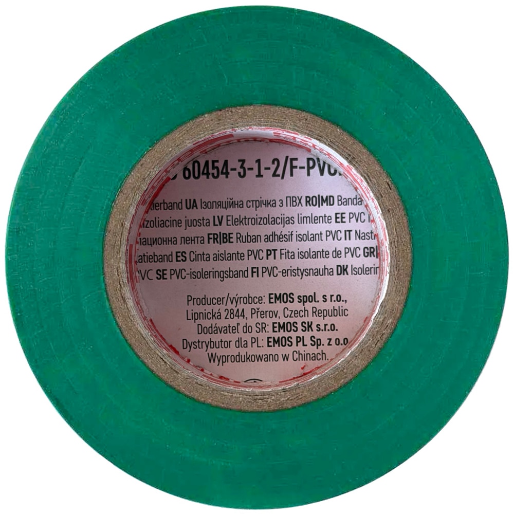 Banda izolatoare PVC EMOS, 19mm x 20m, verde