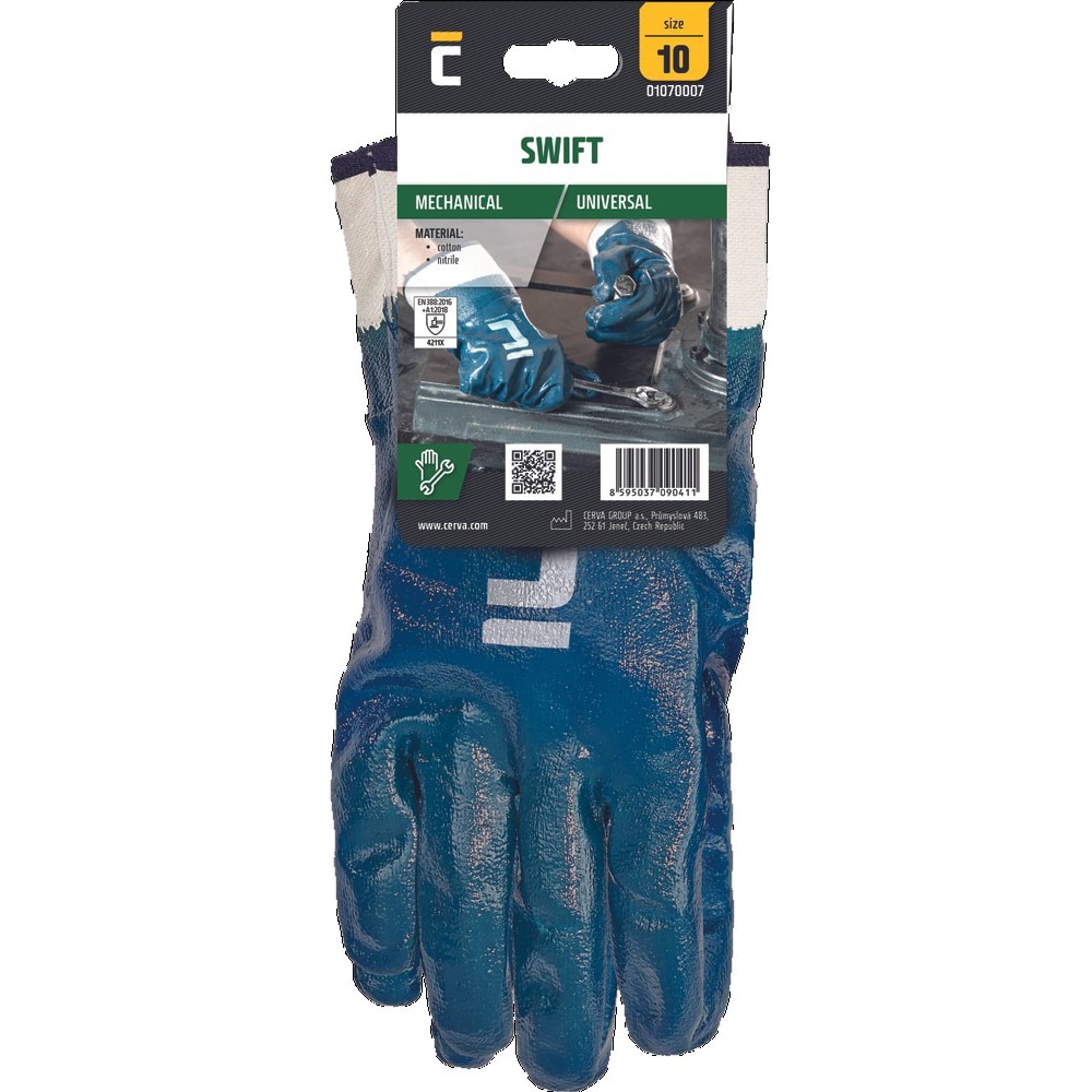 Manusi de protectie CERVA, marimea 10, albastru