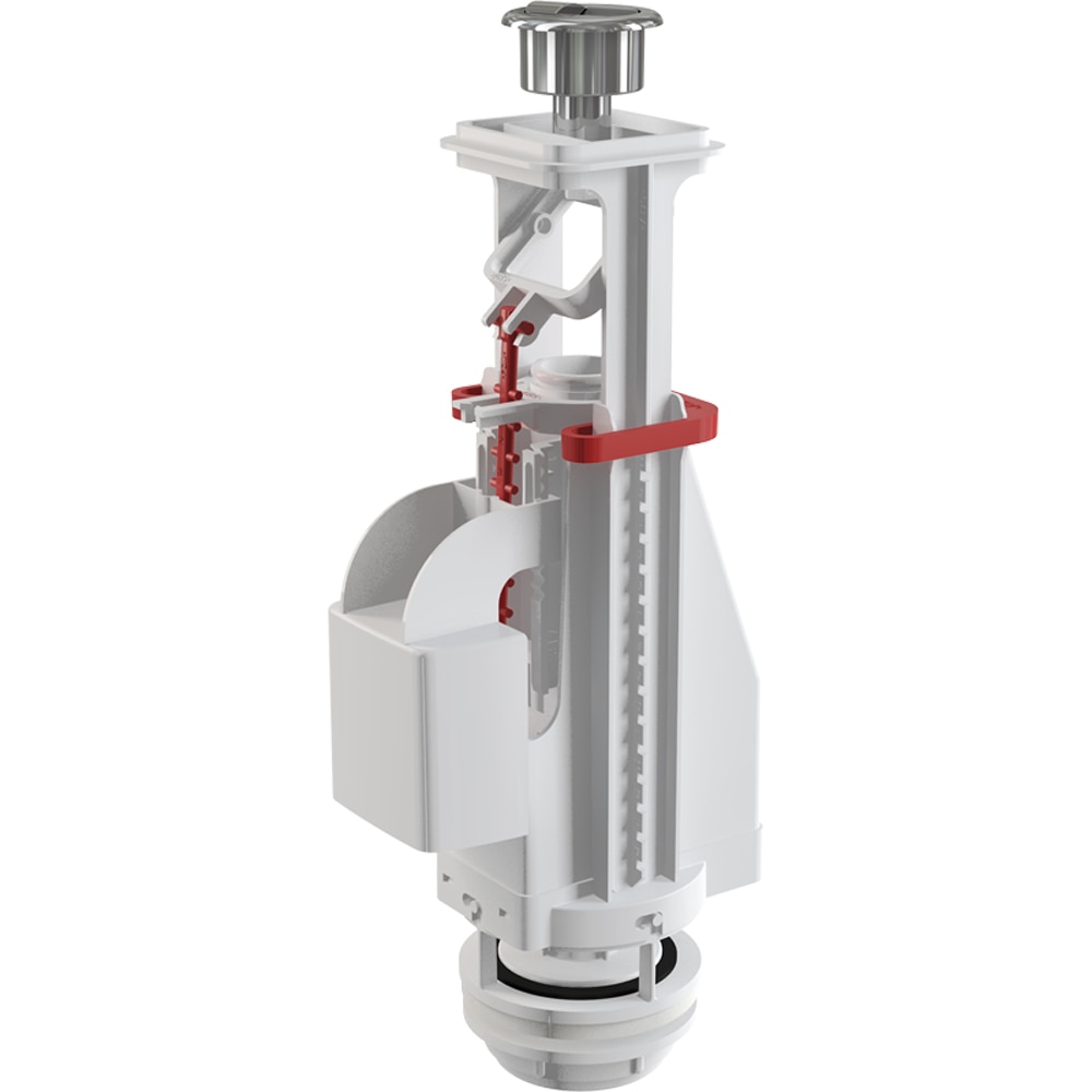 Mecanism de clatire WC ALCA A08A, dubla actionare, buton crom