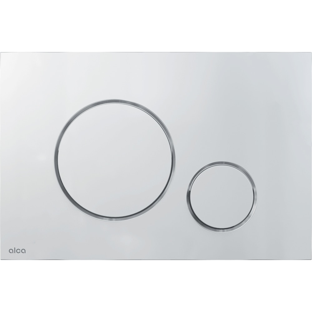 Clapeta actionare WC ALCA Thin 6 M672, dubla actionare, crom mat