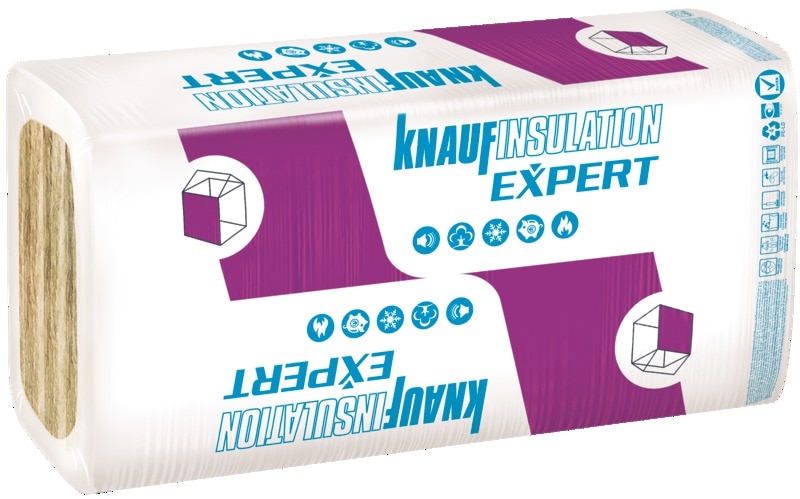 Vata minerala bazaltica pentru fatada, 1,8 mp, 0.035 W/mK, 100 x 60 cm 10 cm  Knauf Insulation