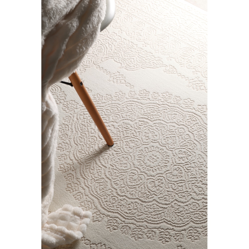 Covor living / dormitor Stella 24WWW, 80 x 150 cm, polipropilena, crem