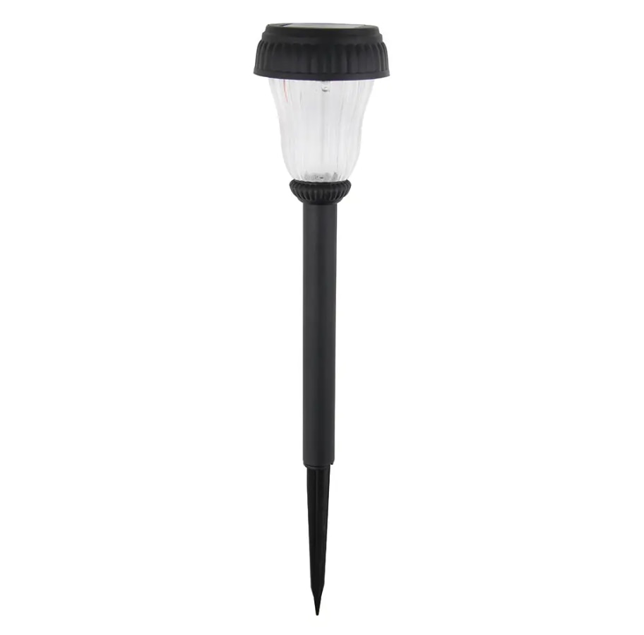Lampa solara LED, plastic, negru, 1 bucata