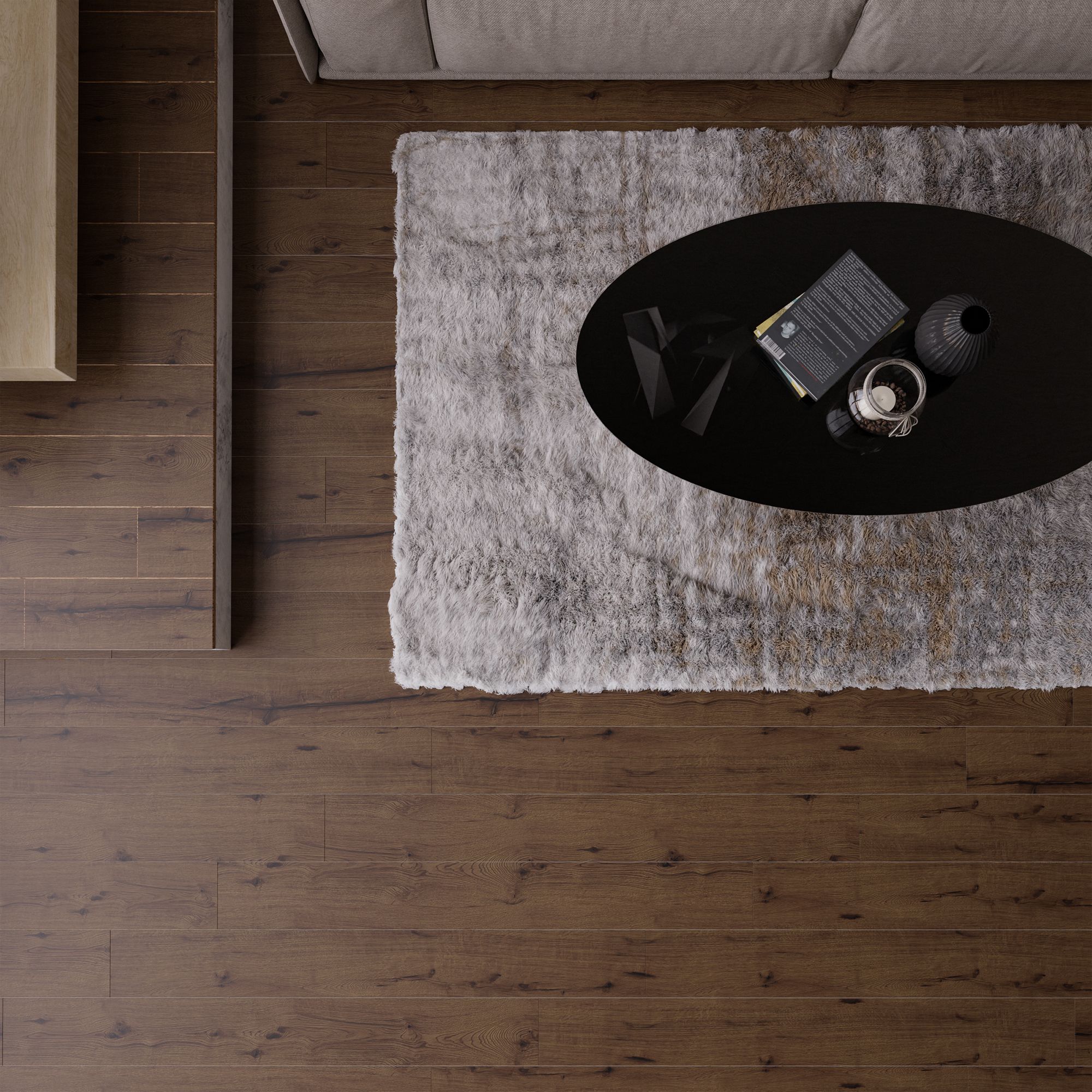 Parchet laminat 8 mm, maro acoperire per cutie 1.834 mp, AC5, HDF