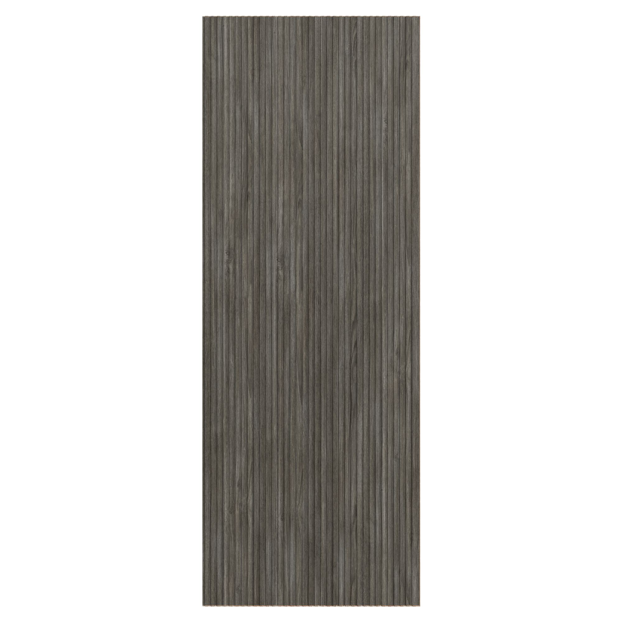 Panou riflaj decorativ, 280 cm x 15.8 cm, MDF, stejar