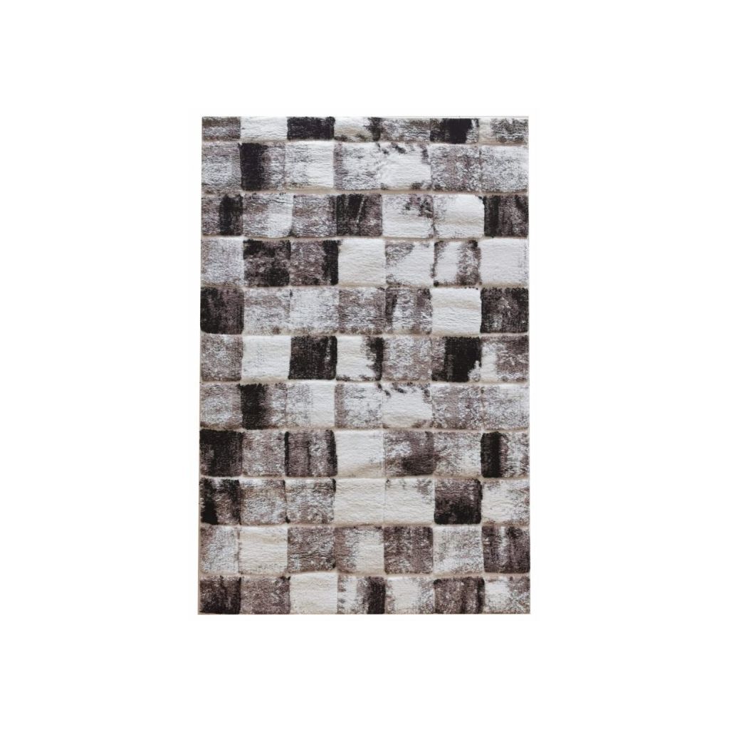 Covor living, alb, polipropilena, 160 x 250 cm • Messi