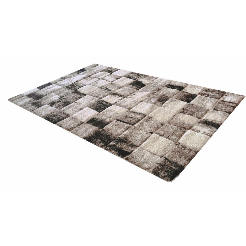 Covor living, alb, polipropilena, 160 x 250 cm • Messi