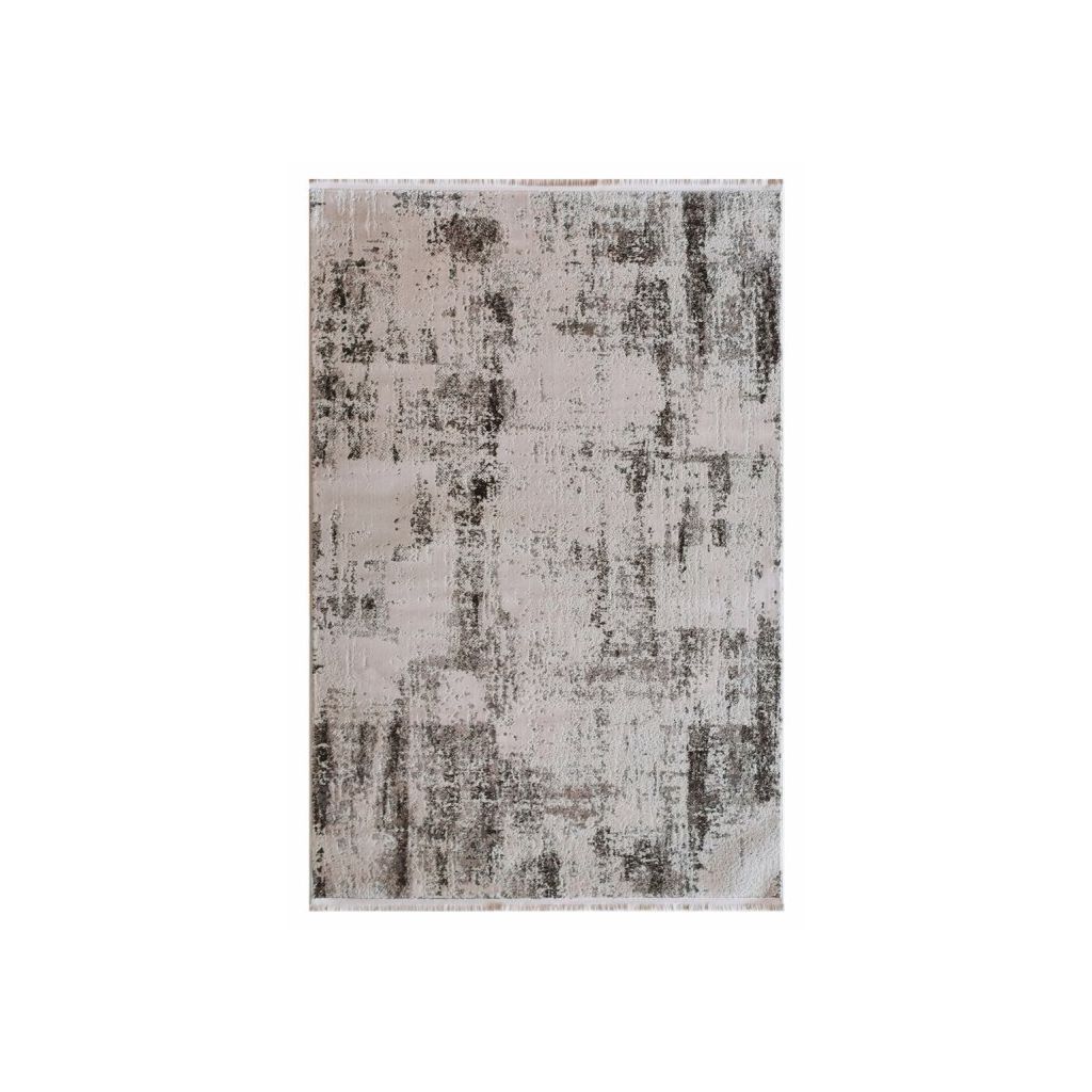 Covor living, gri, polipropilena, 160 x 230 x 1 cm • Karacahan Venita 