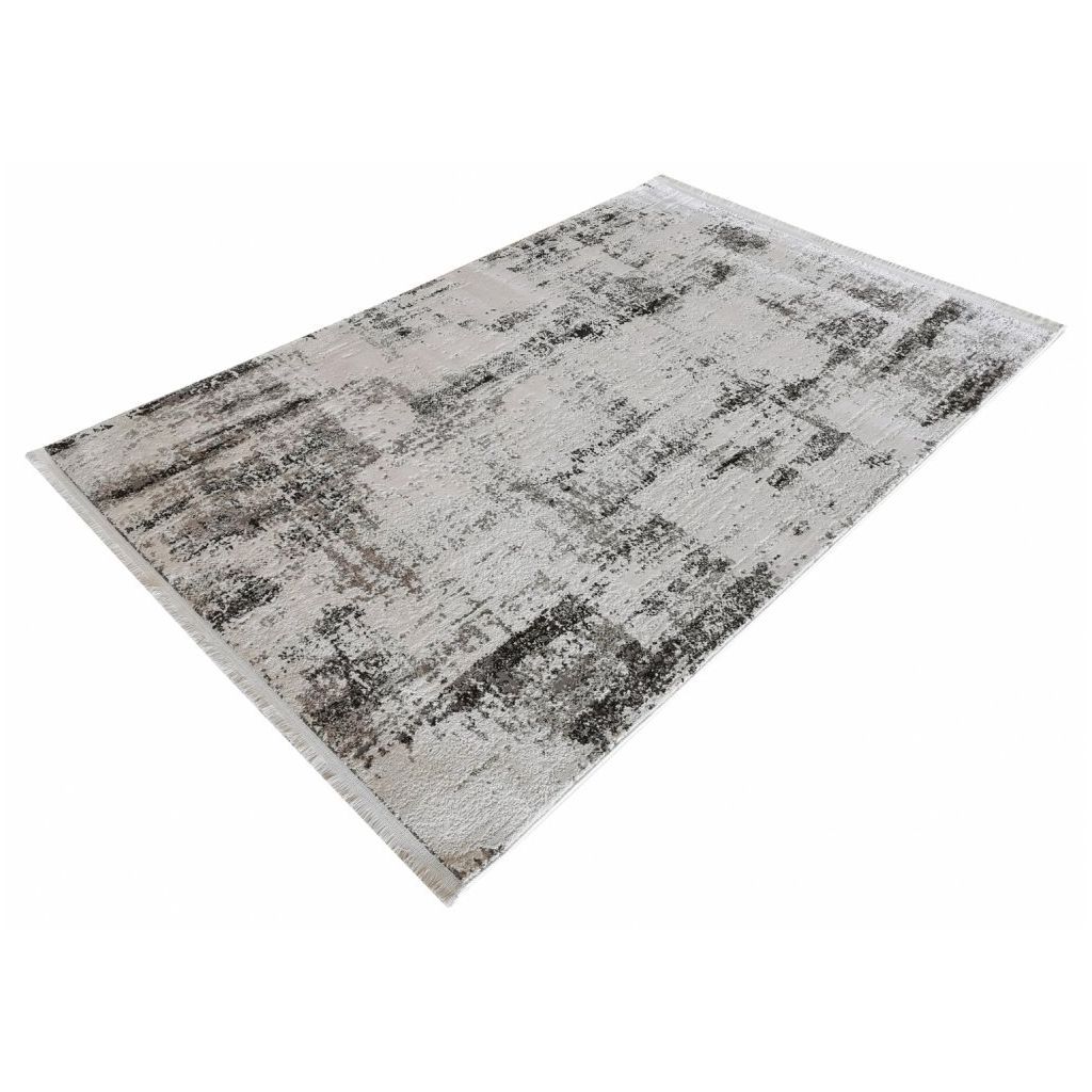 Covor living, gri, polipropilena, 160 x 230 x 1 cm • Karacahan Venita 