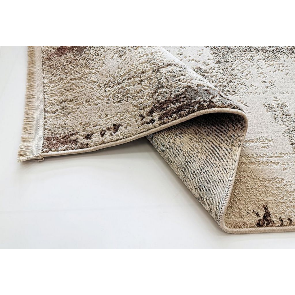 Covor living, gri, polipropilena, 160 x 230 x 1 cm • Karacahan Venita 