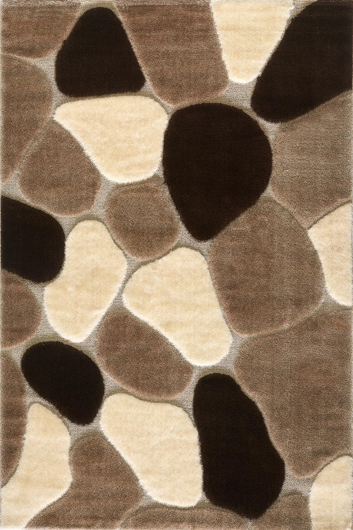 Covor living, crem, polipropilena/poliester, 160 x 230 x 3 cm • Karacahan Sara 