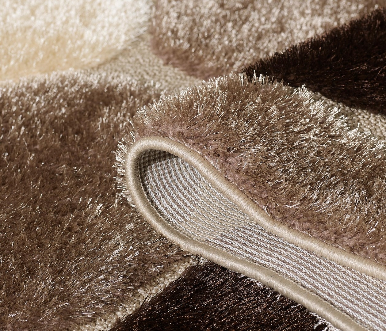 Covor living, crem, polipropilena/poliester, 160 x 230 x 3 cm • Karacahan Sara 