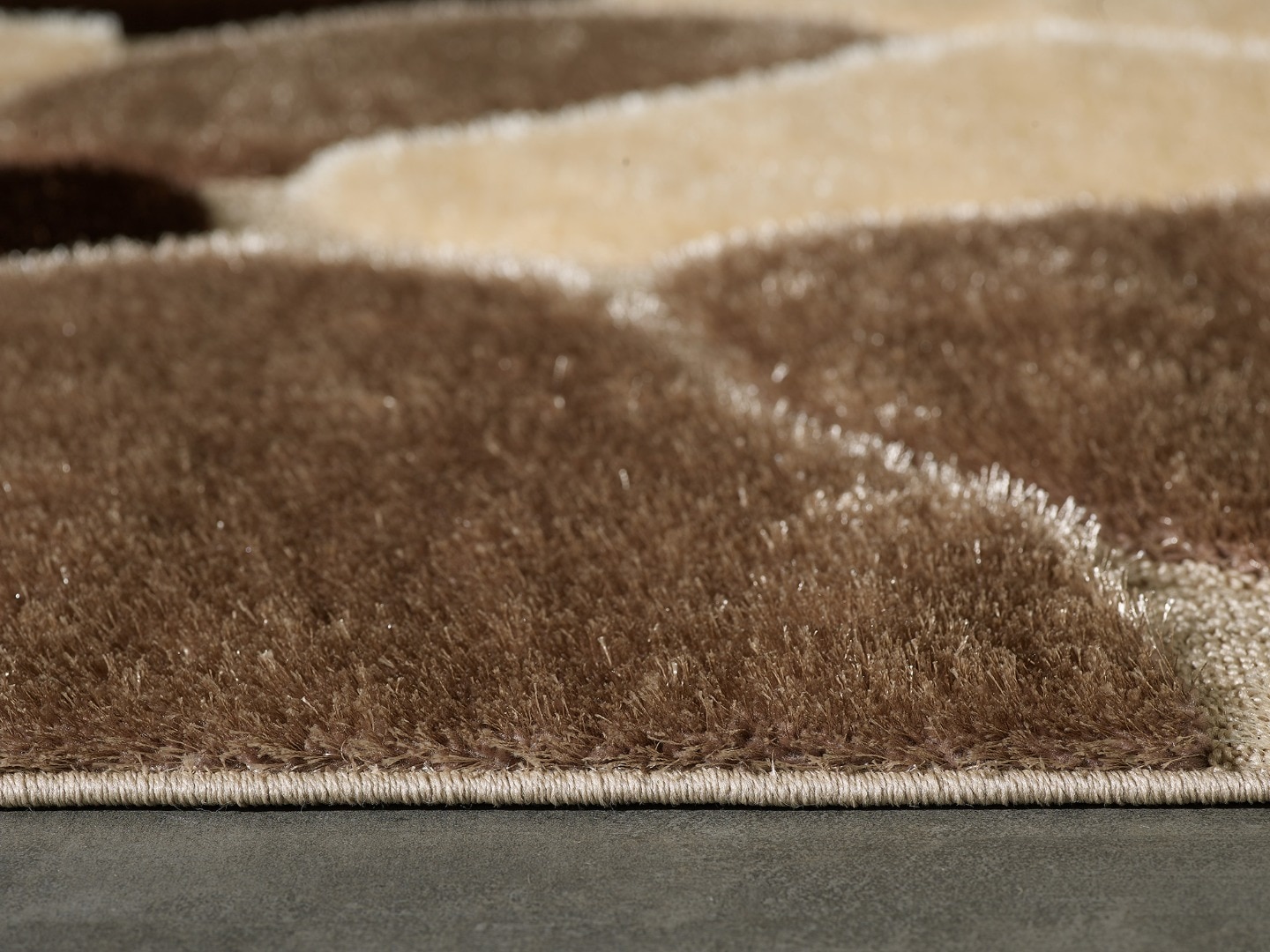 Covor living, crem, polipropilena/poliester, 160 x 230 x 3 cm • Karacahan Sara 