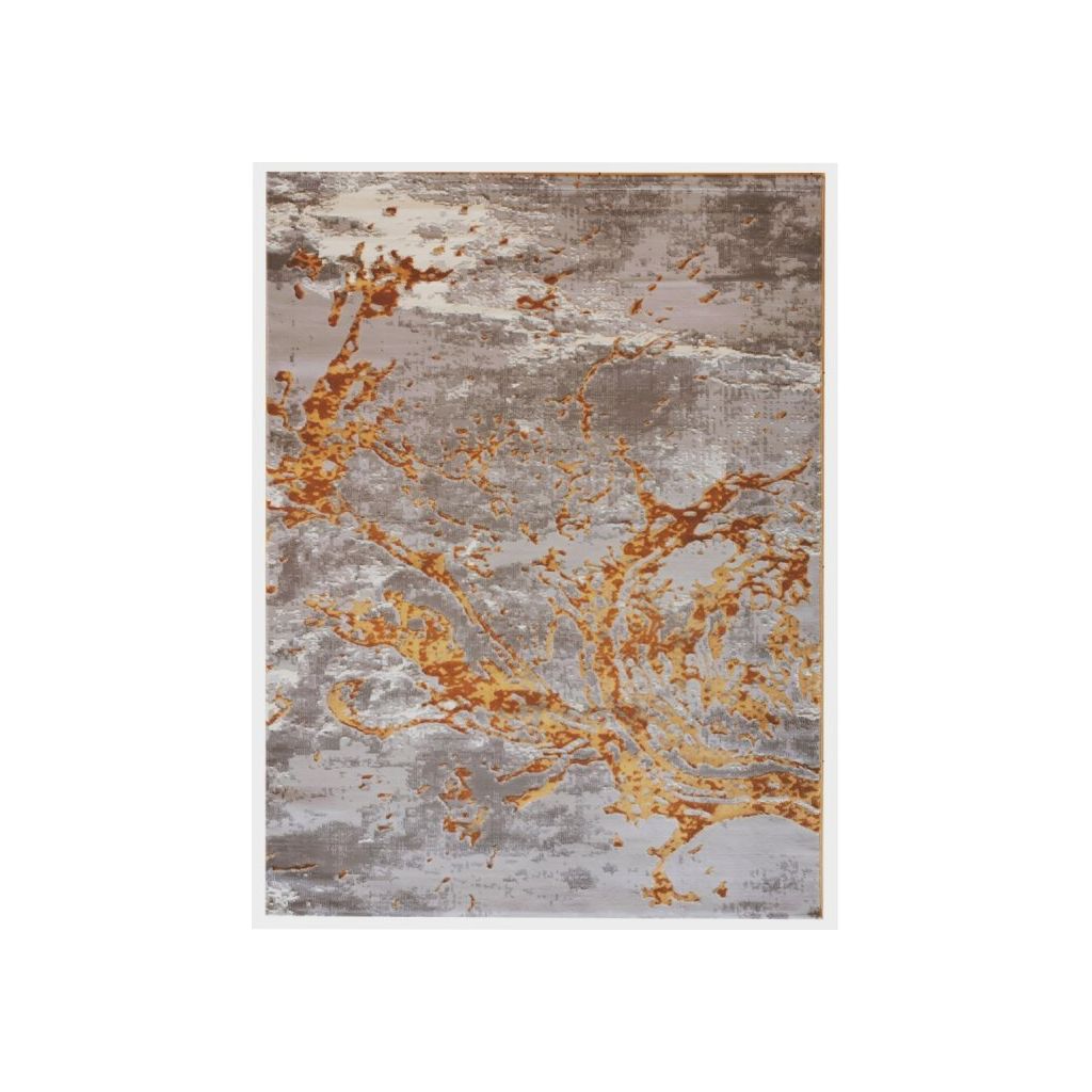 Covor living, gri, poliester/polipropilena, 160 x 230 cm • Karacahan Mira 