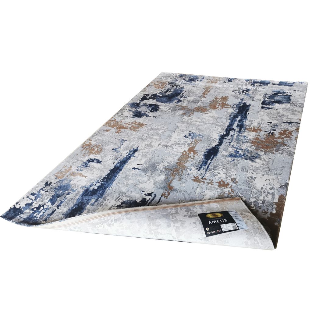 Covor living, albastru, polipropilena, 160 x 230 x 1.1 cm • Karacahan Ametis