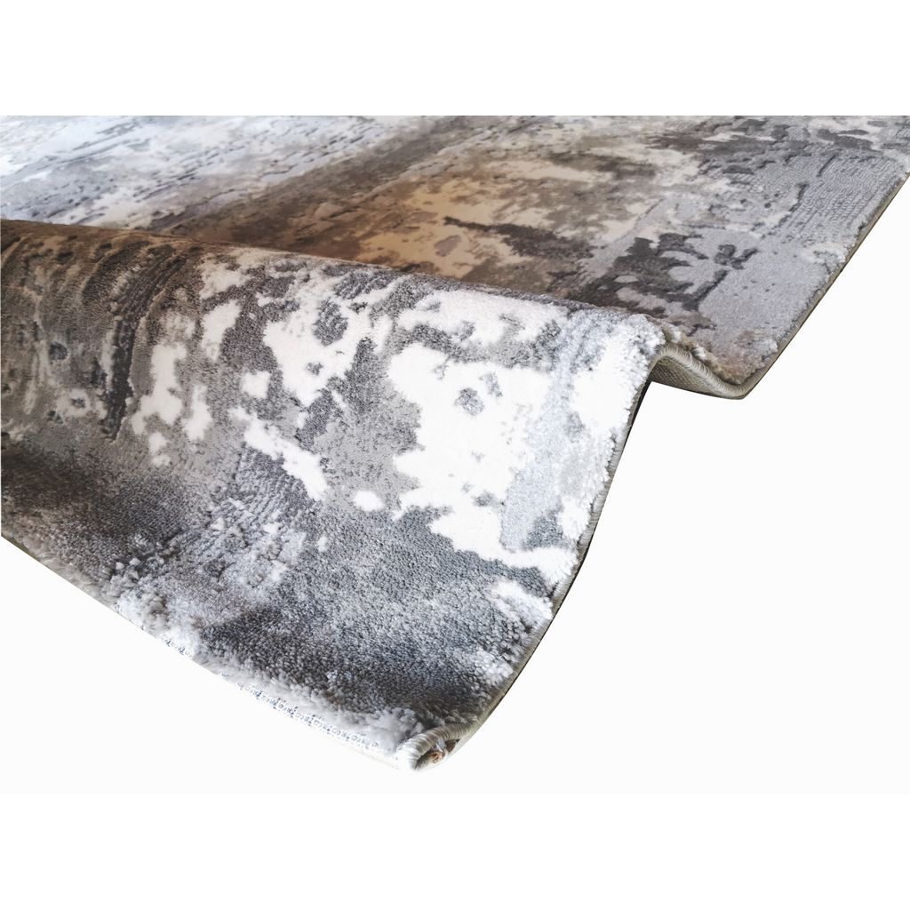 Covor living, gri, polipropilena, 160 x 230 x 1.1 cm • Karacahan Ametis