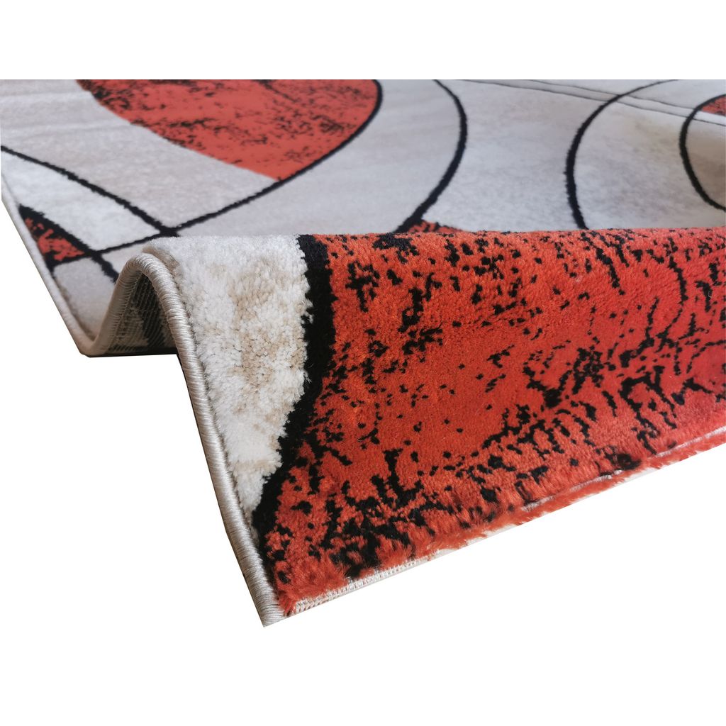 Covor living, crem, polipropilena, 160 x 230 x 1 cm • Karacahan Siesta