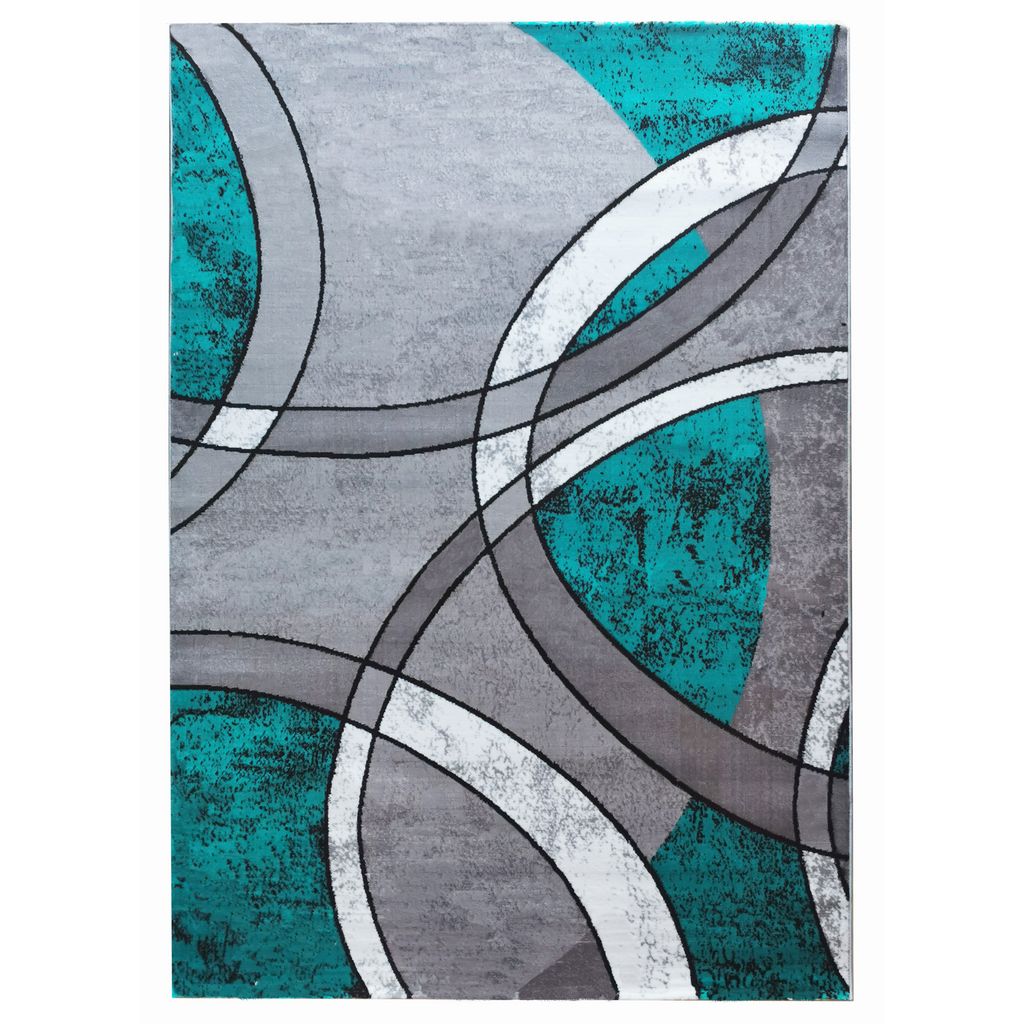 Covor living, gri, polipropilena, 120 x 180 x 1 cm • Karacahan Siesta 