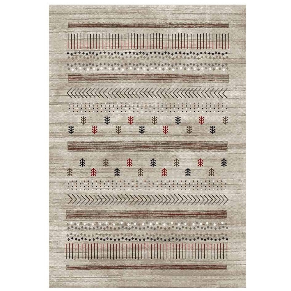 Covor dormitor Print 0031 Vizion, 80 x 150 cm, polipropilena, multicolor