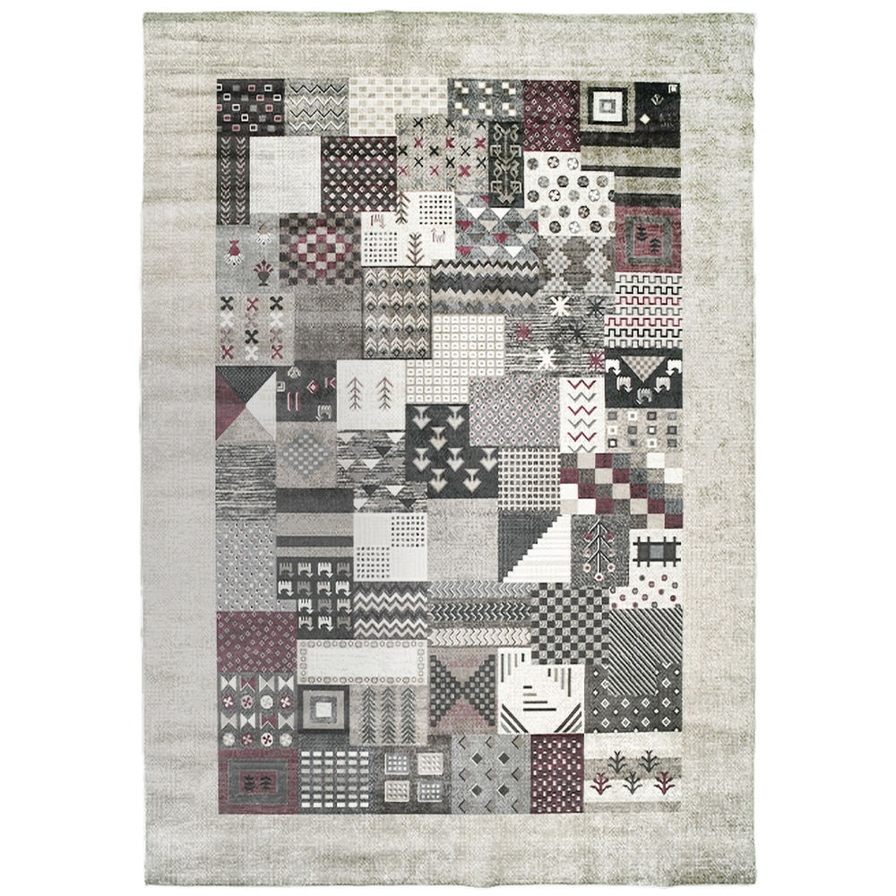 Covor dormitor Print 0031 Vizion, 120 x 180 cm, polipropilena, multicolor