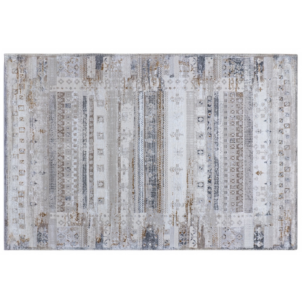 Covor living / dormitor Praga 727A, 80 x 150 cm, poliester, crem