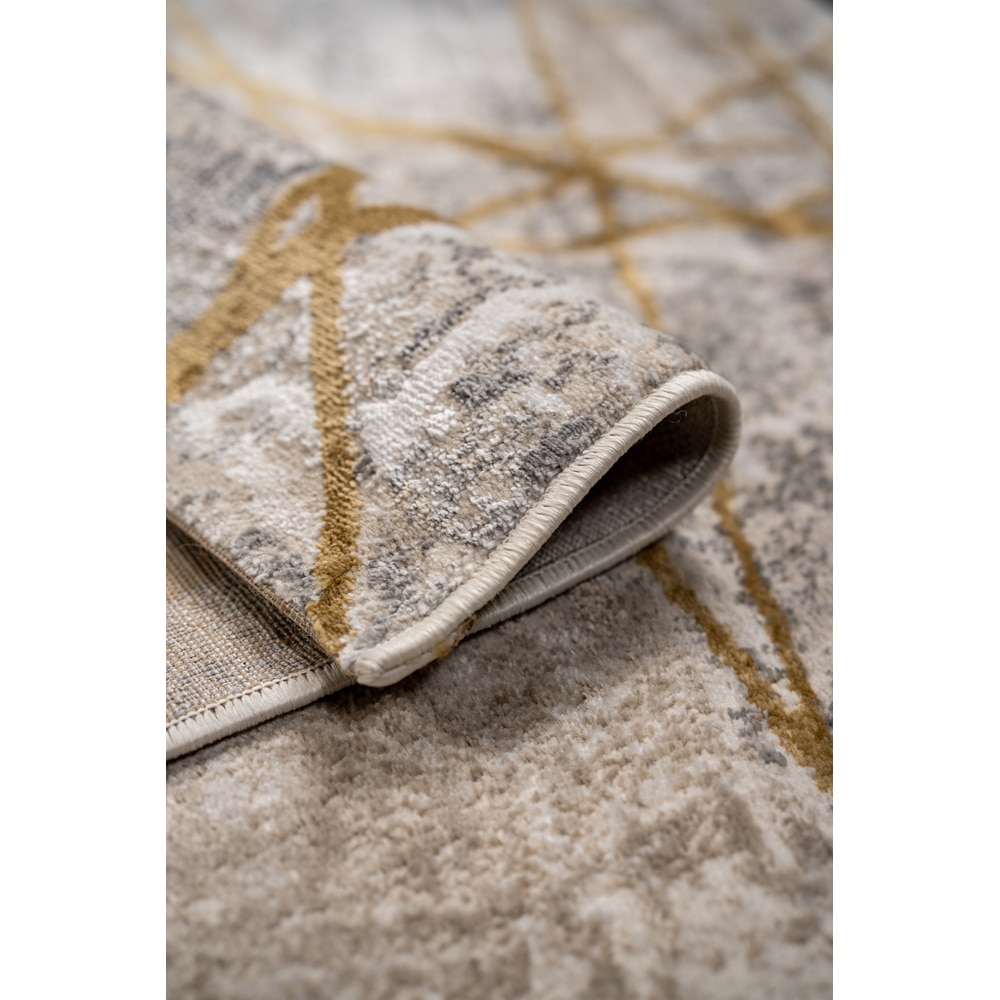 Covor living / dormitor Praga 771A, 120 x 180 cm, poliester, crem