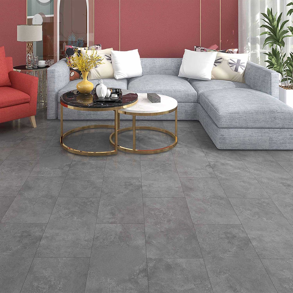 Parchet Stone Concrete 803, SPC, 5 mm, 1.647 mp/cutie, gri