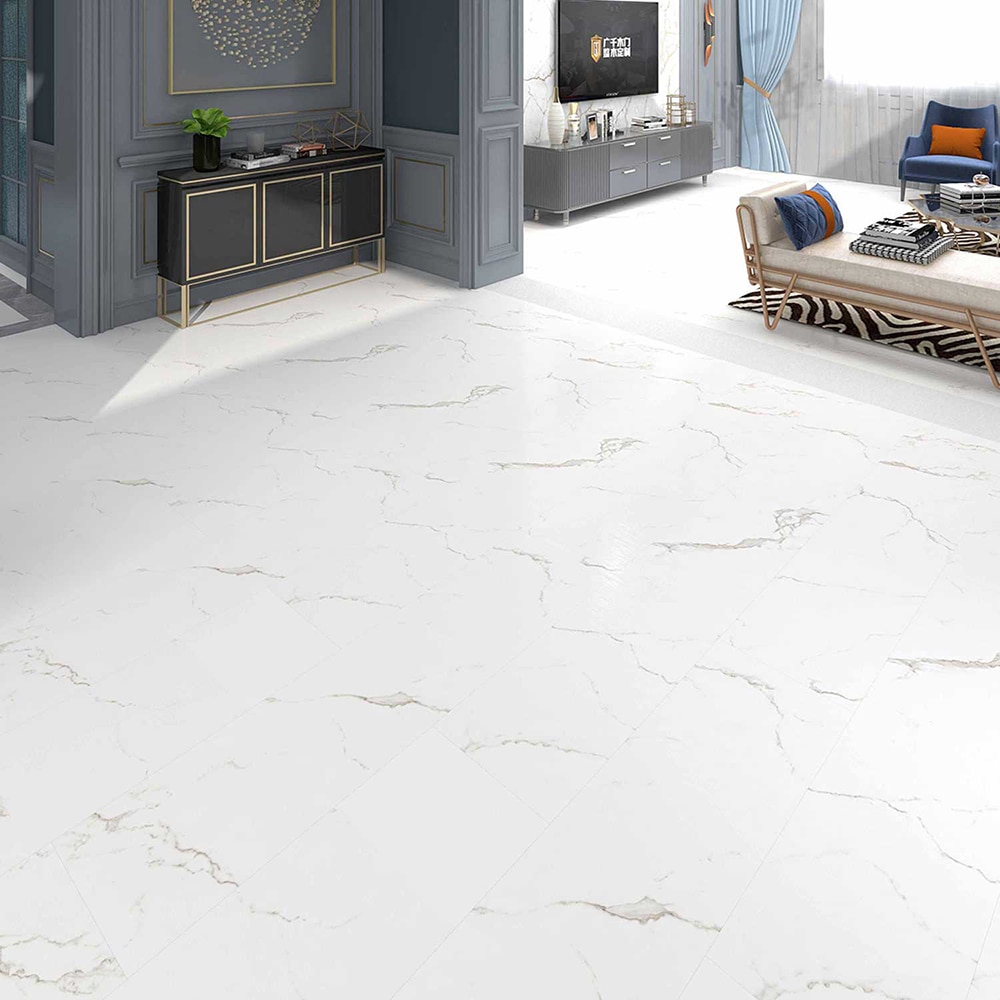 Parchet Stone Carrara Marmor 805, SPC, 5 mm, 1.647 mp/cutie, alb