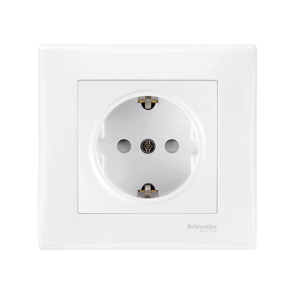 Priza simpla, SEDNA, 16A, 250V  • Schneider ELECTRIC
