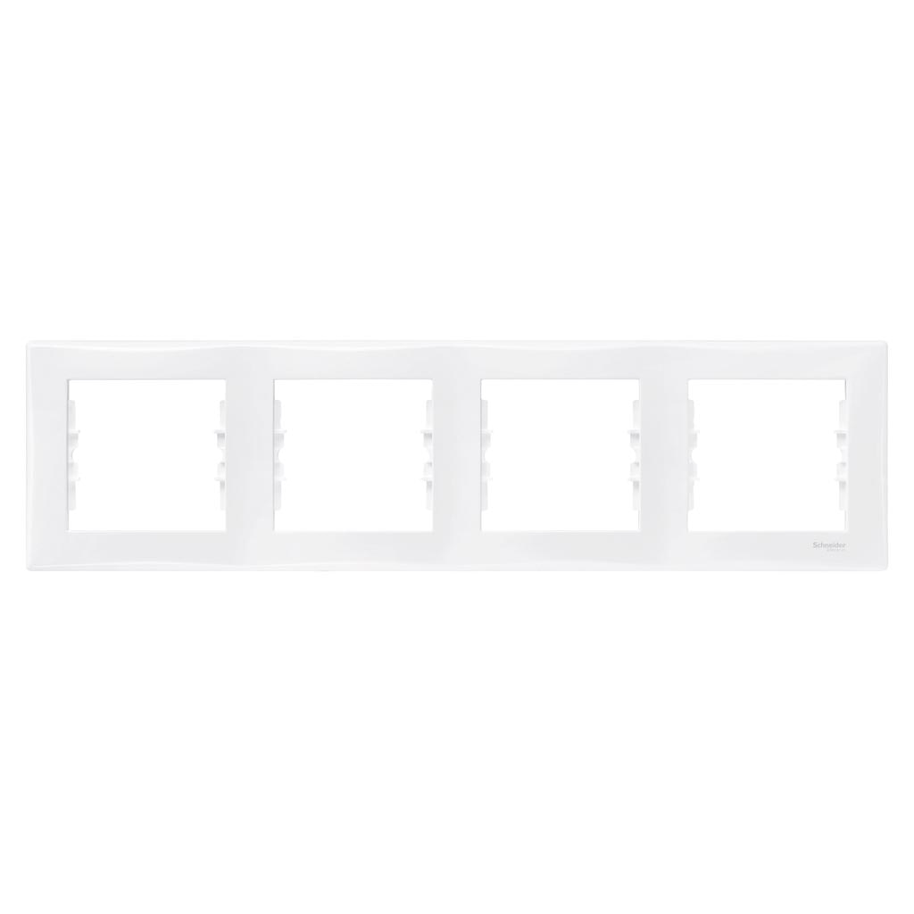 Rama cvadrupla orizontala SEDNA alb, SCHNEIDER ELECTRIC