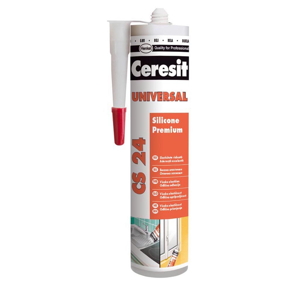 Silicon Pentru Ferestre/Usi, Alb, Aplicare Pistol, 280 Ml  Henkel 