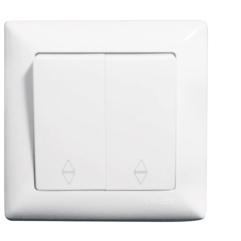 Intrerupator cap scara, 10 A, 220 V, alb  Gunsan Visage