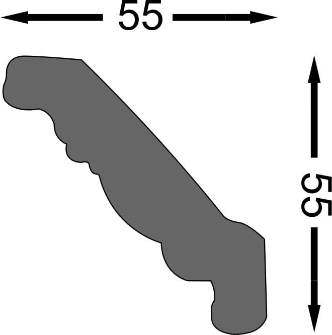Bagheta Decorativa Eps Dp152 5,5X200Cm, 11Mm  Decosa