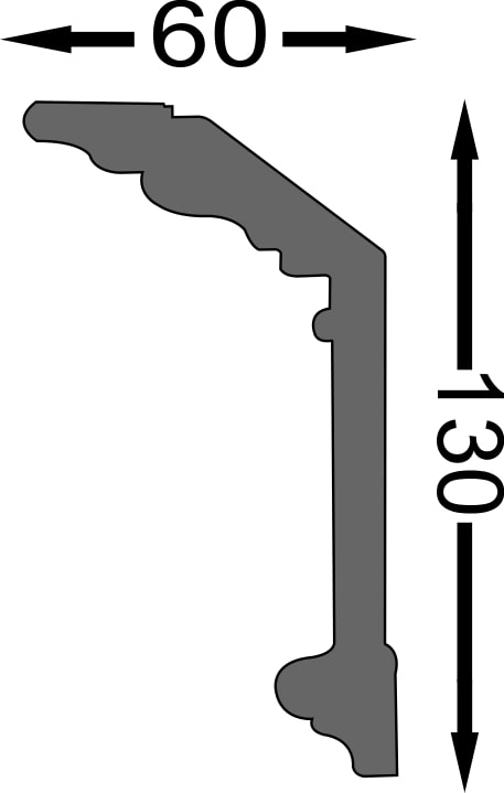 Bagheta Decorativa Dp195 13,5X200Cm, 18Mm  Decosa