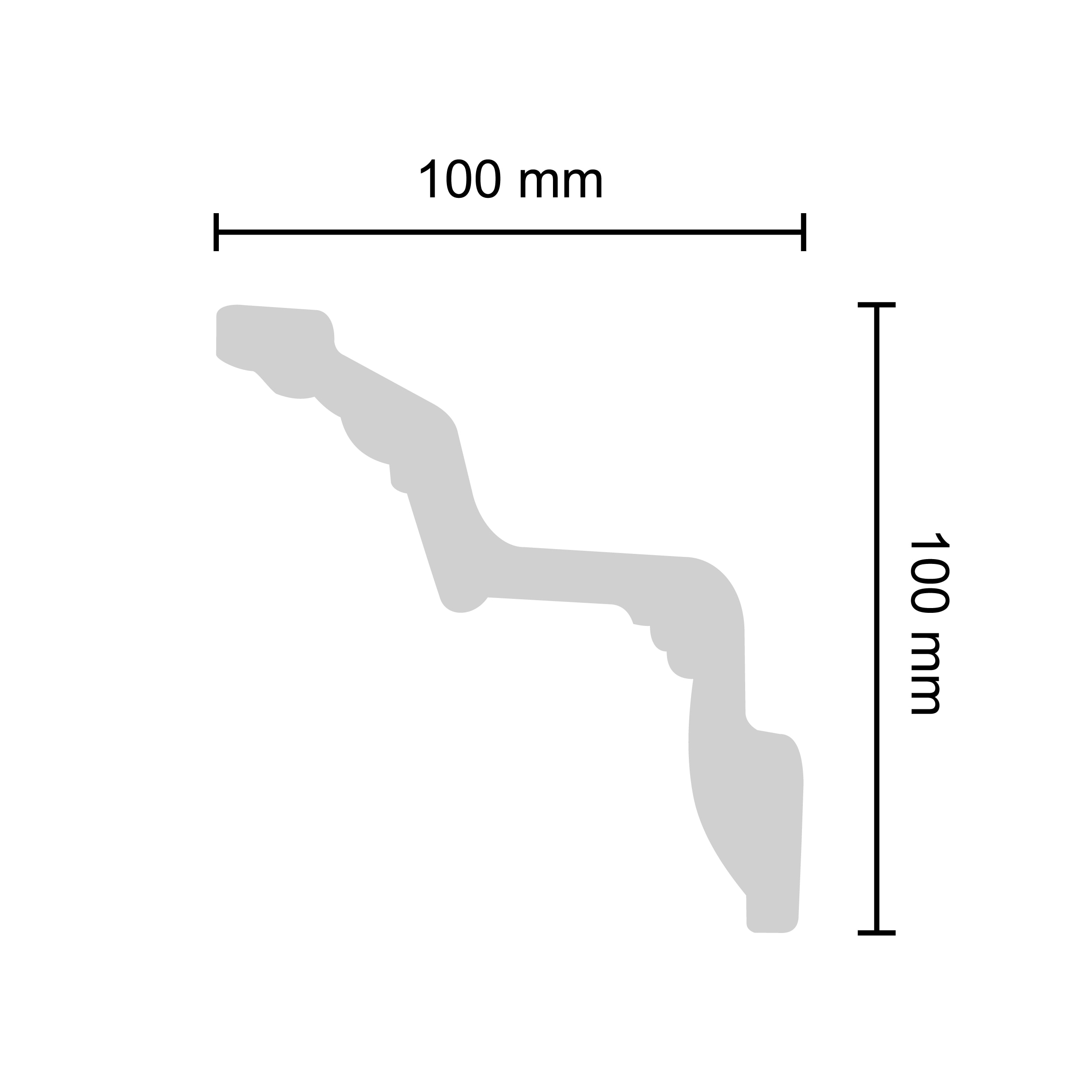 Bagheta Decorativa Eps Dp119/G33 10X200Cm, 40Mm  Decosa