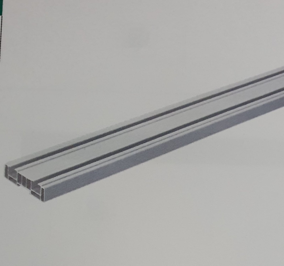 Sina perdea, plastic, 2.5 m, 2 canale