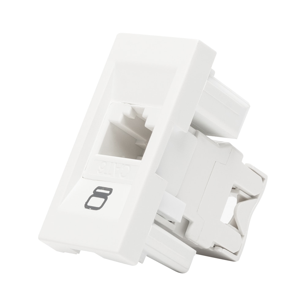 Priza UTP, Cat 6E, 1m, alba  Elbi