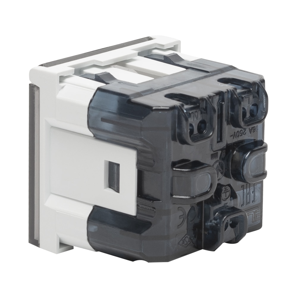 Priza Schuko capac ELBI Moda, 16A, policarbonat, alb