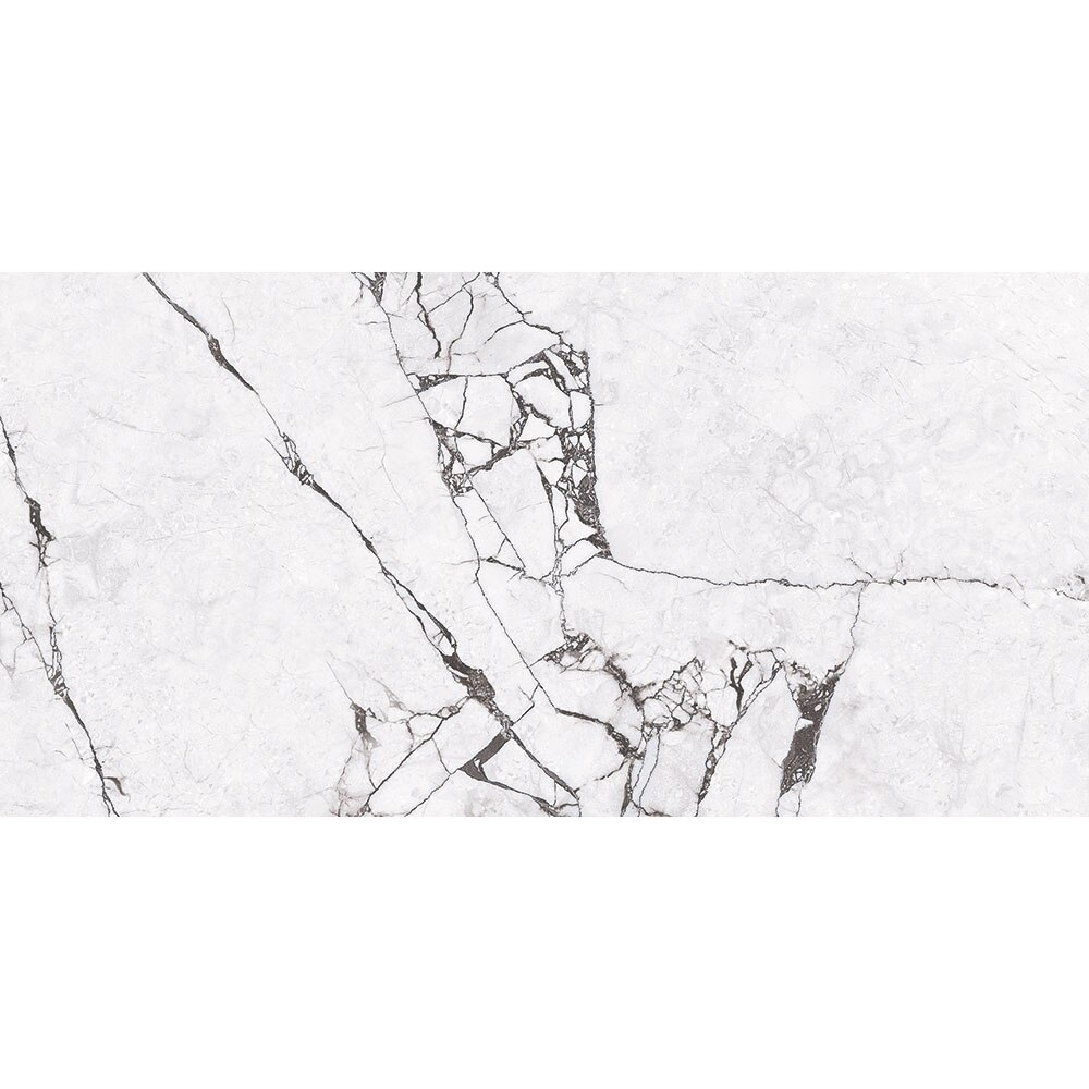 Gresie interior/exterior Vira, marmura alb lucios, 60 x 120 cm, 9 mm, 1.44 m2/cutie