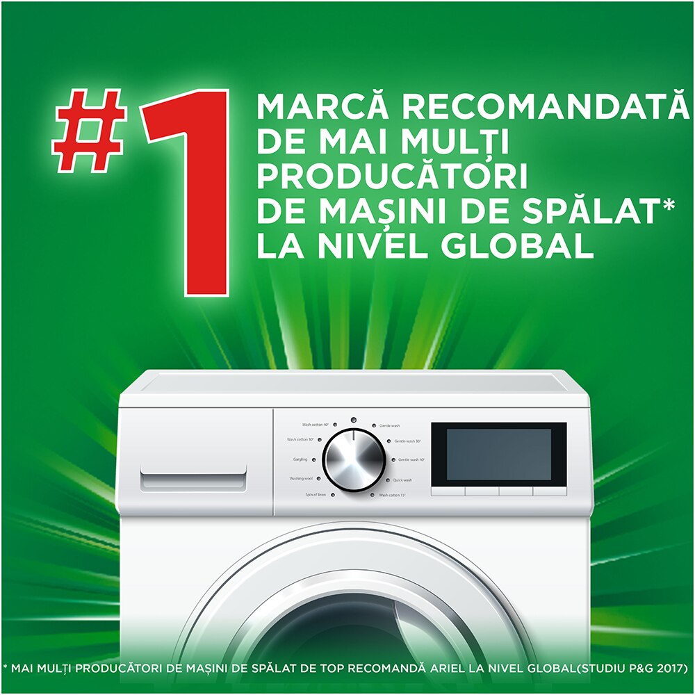 Detergent automat ARIEL +Extra Clean Power, 5.1 kg, 68 spalari