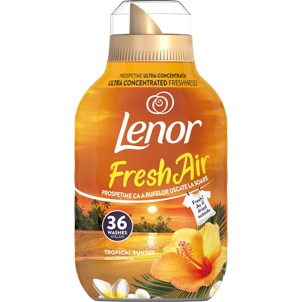 Balsam de rufe LENOR Fresh Air, Tropical Sunset, 504 ml, 36 spalari
