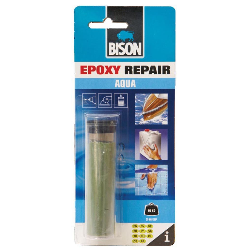 Adeziv pentru lucrari si reparatii, bej, 56 g  Bison Expoxy Repair Aqua