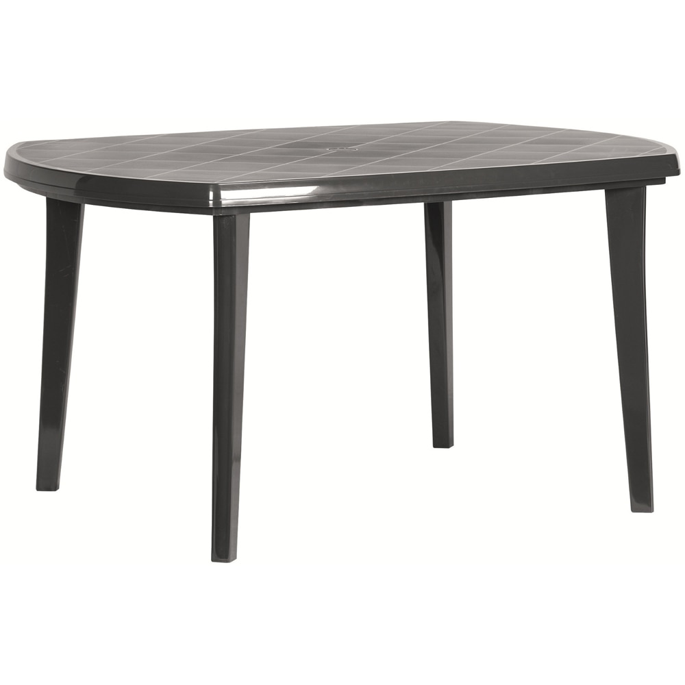 Masa terasa KETER Elise, polipropilena, 6 locuri, 137 x 90 x 73 cm, gri