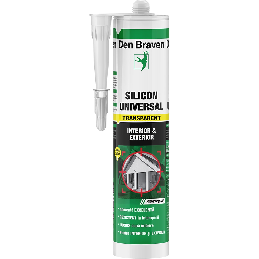 Silicon universal DEN BRAVEN DIY, transparent, 280 ml